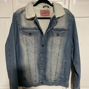 Womens Heavy Blue Denim Jacket